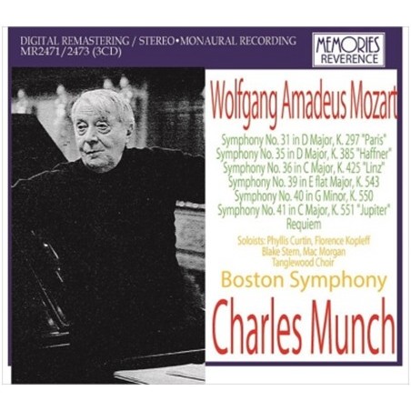 Munch with Boston Symphony - Mozart / Charles Munch (3CD)