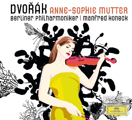 Dvorak : Violin Concerto, Romance, Mazurek, Humoresque / Anne-Sophie Mutter, Berliner Philharmoniker, Honeck (CD+DVD)