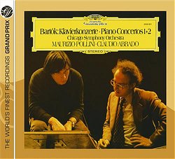 巴爾托克：第一、二號鋼琴協奏曲等⊙波里尼，鋼琴／阿巴多指揮芝加哥交響管絃樂團、倫敦交響管絃樂團 Bartok: Piano Concertos 1 + 2 / Maurizio Pollini, Claudio Abbado & Chicago Symphony Orchestra