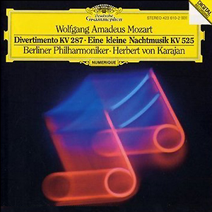 莫札特：嬉遊曲K.287 ; 小夜曲K.525 / 卡拉揚 (指揮) 柏林愛樂管絃樂團 Mozart: Divertimento, Eine Kleine Nachtmusik / Karajan