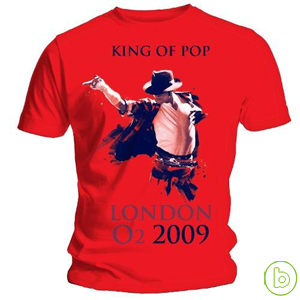 Michael Jackson / King Of Pop - Red - T-Shirt (XL) (2009 O2演唱會指定款) 