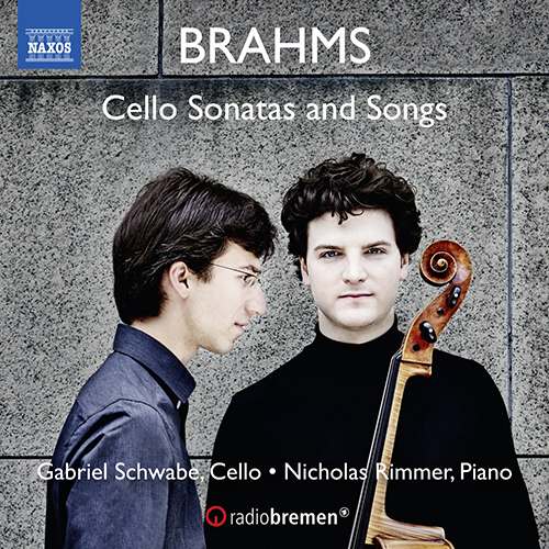 BRAHMS: Cello Sonatas Nos. 1 and 2, 6 Lieder (arr. G. Schwabe and N. Rimmer for cello and piano) / G. Schwabe, Rimmer