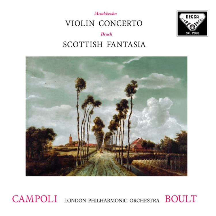 Mendelssohn：Violin Concerto, Bruch：Scottish Fantasia / Alfredo Campoli (Violin), Sir Adrian Boult (Conductor) (180g LP)