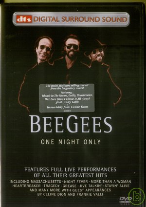 比吉斯/僅此一夜演唱會 DVD(進口一區) Bee Gees / One Night Only