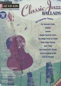 爵士情歌附伴奏CD樂譜 JAZZ PLAY ALONG#72 -CLASSIC JAZZ BALLADS +CD