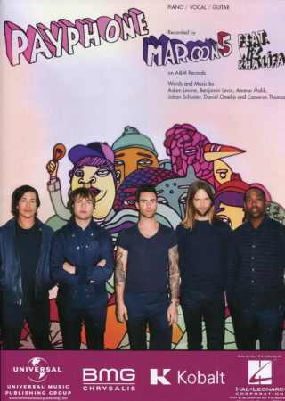 魔力紅-Payphone單曲鋼琴譜 PAYPHONE (Maroon 5)