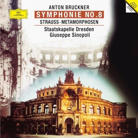Bruckner：Symphony No. 8，Strauss：Metamorphosen / Giuseppe Sinopoli (Conductor), Staatskapelle Dresden (180g 2LP)