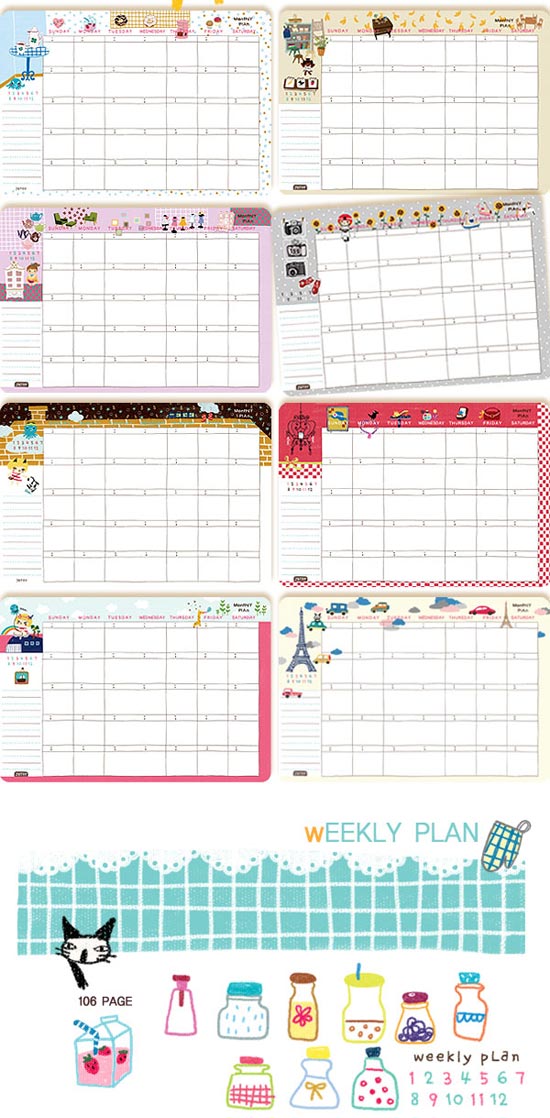 Any date 2010 NEW Colorful Paris Beky diary,Schedule  